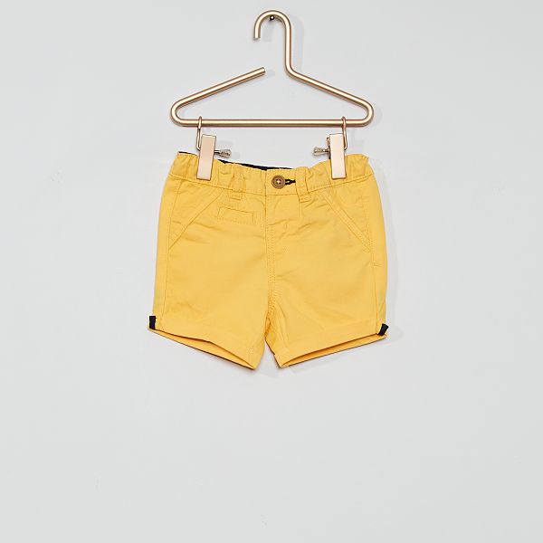 Short Eco Concu Bebe Garcon Jaune Dore Kiabi 6 30