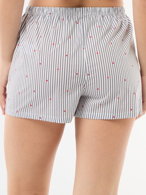 Short élastiqué all-over rayé - Kiabi