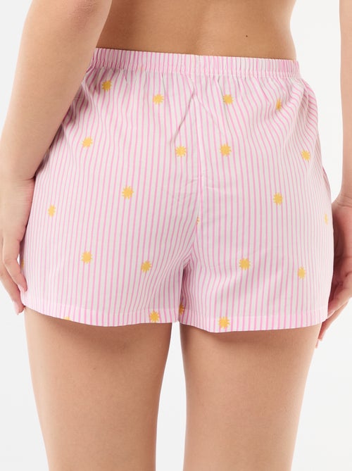 Short élastiqué all-over rayé - Kiabi