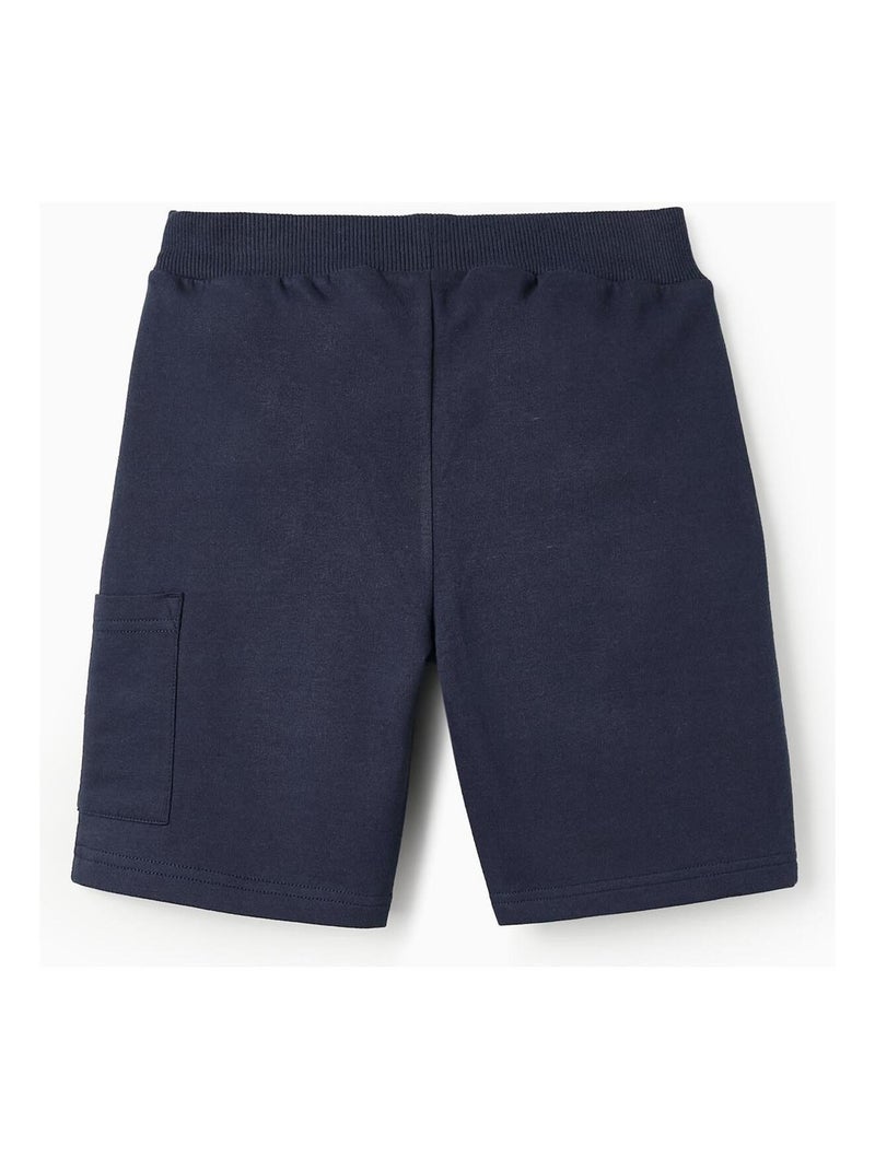 Short en 100 % coton avec impression Sonic Bleu foncé - Kiabi