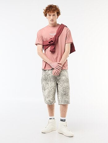 Short en baggy effet original en coton