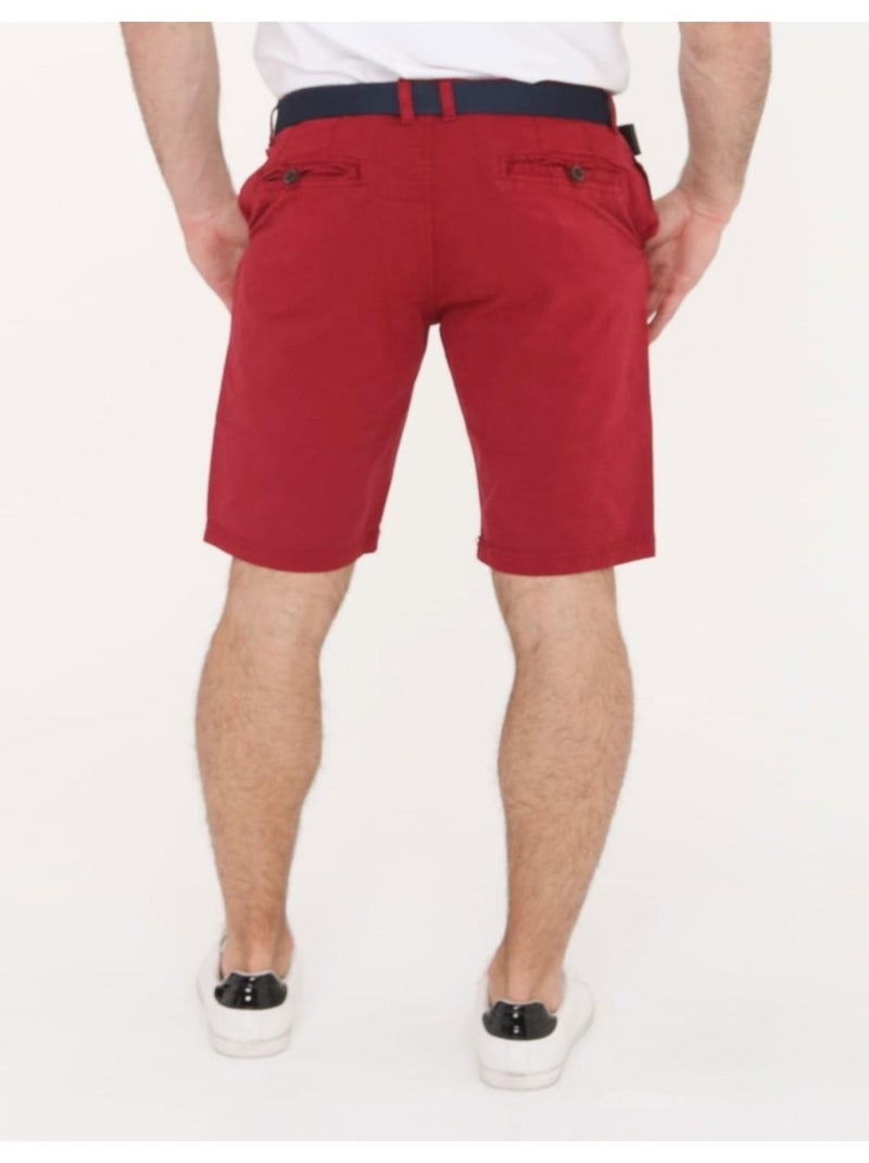 Short en chino Kebello Rouge - Kiabi