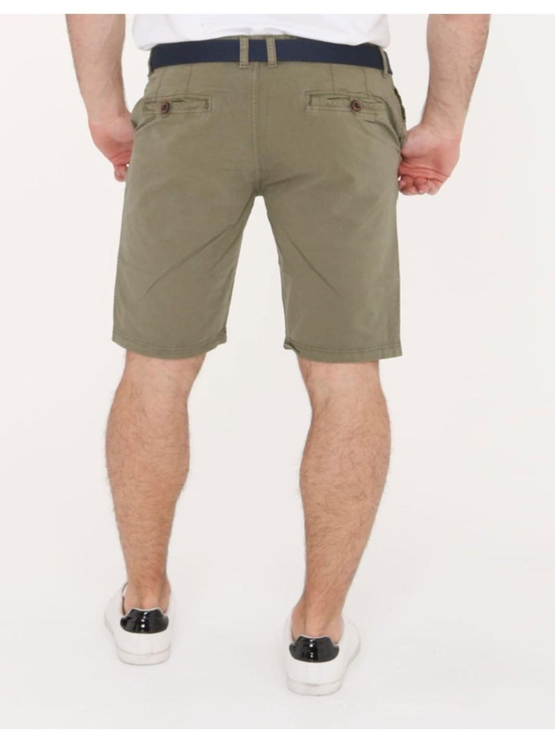 Short en chino Kebello Vert - Kiabi