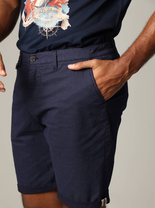 Short en coton à motifs géométriques avec fermeture à glissière 'Deeluxe' - Kiabi
