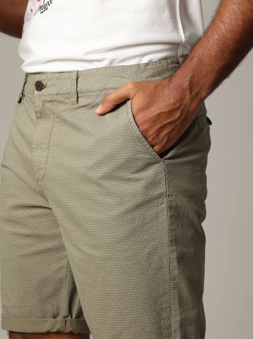 Short en coton à motifs géométriques avec fermeture à glissière 'Deeluxe' - Kiabi