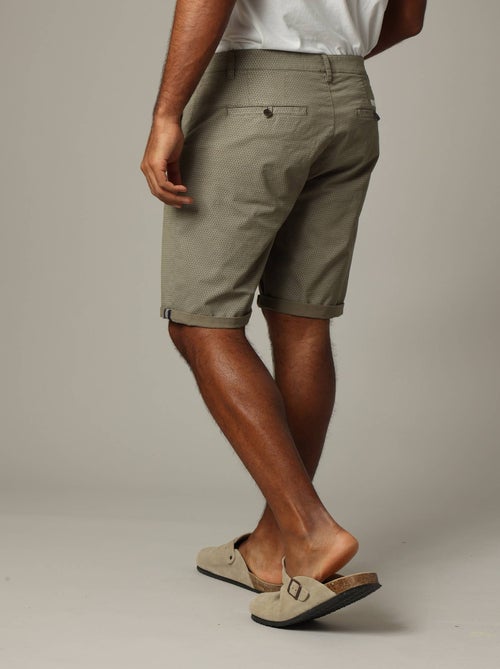 Short en coton à motifs géométriques avec fermeture à glissière 'Deeluxe' - Kiabi