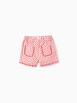 Short en Coton à Pois
