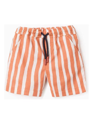 Short en Coton à Rayures