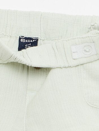Short en coton avec 2 poches plaquées