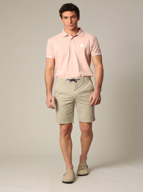 Short en coton avec braguette à fermeture à glissière 'Deeluxe' - Kiabi