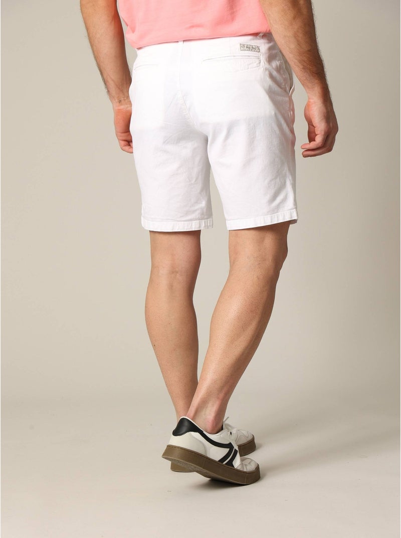 Short en coton avec braguette à fermeture à glissière 'Deeluxe' Blanc - Kiabi