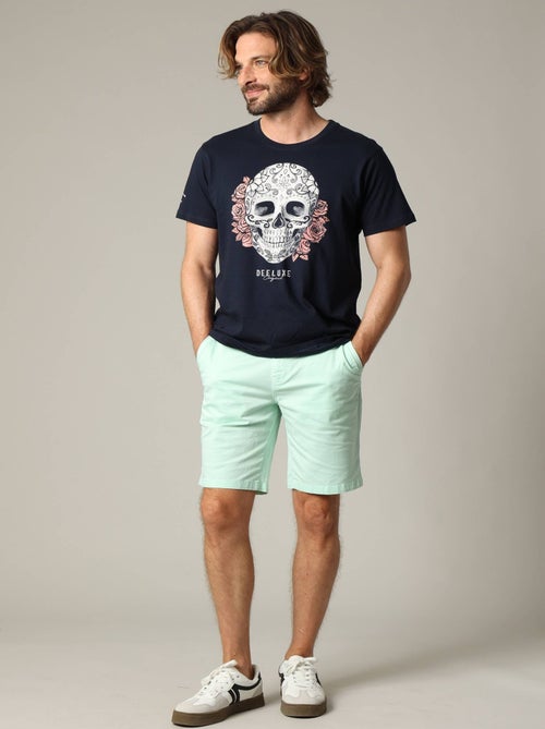 Short en coton avec braguette à fermeture à glissière 'Deeluxe' - Kiabi