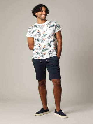Short en coton avec braguette à fermeture à glissière 'Deeluxe'