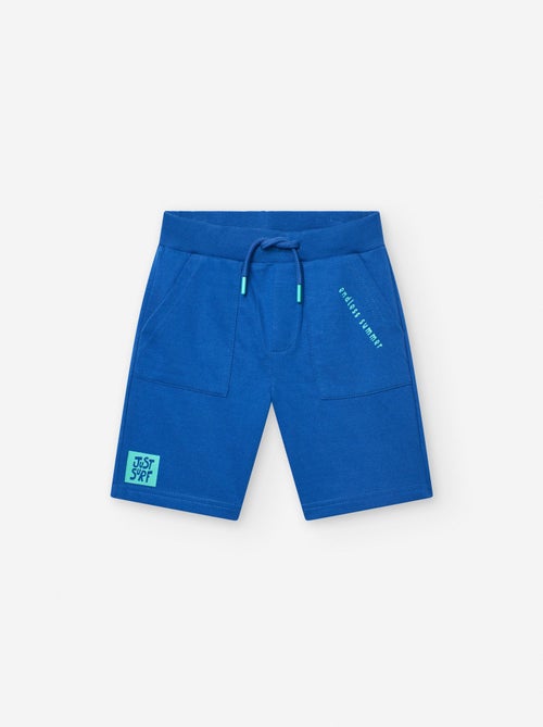 Short en Coton avec Détails Imprimés - Kiabi