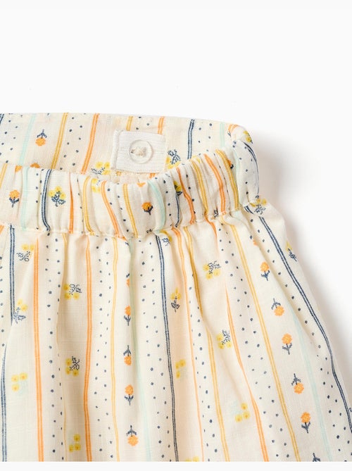 Short en coton avec fleurs et taille élastiquée - Kiabi Short en coton avec fleurs et taille élastiquée - Kiabi
