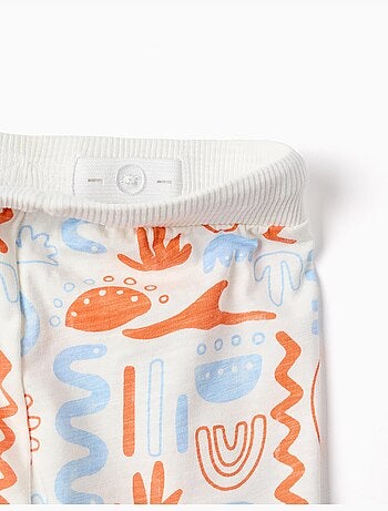 Short en coton avec imprimé
