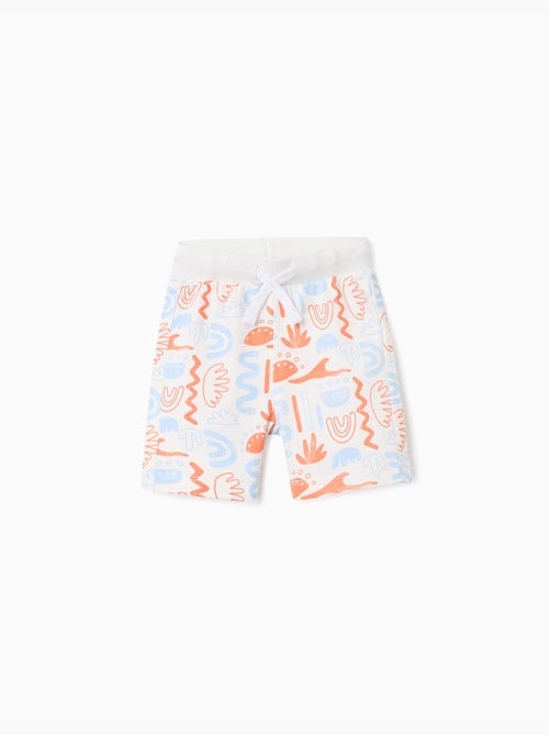 Short en coton avec imprimé - Kiabi