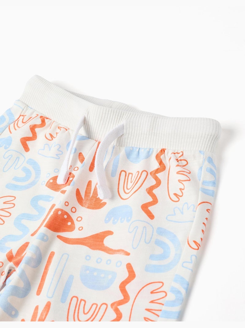 Short en coton avec imprimé Blanc - Kiabi