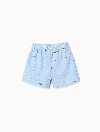 Short en coton avec imprimé Carolina Celas x Zippy