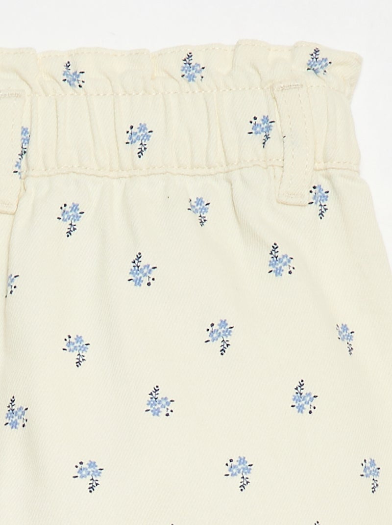Short en coton Beige - Kiabi