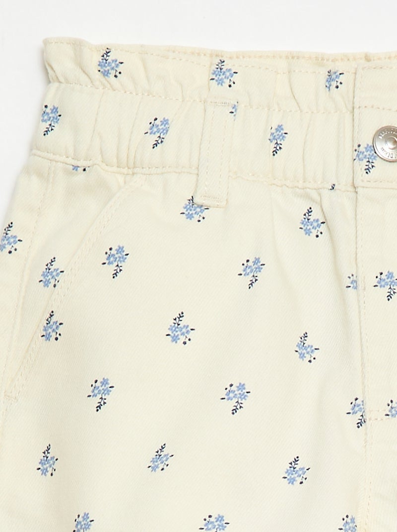 Short en coton Beige - Kiabi