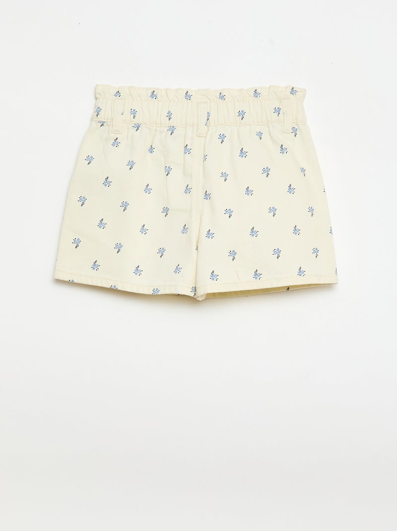 Short en coton Beige - Kiabi