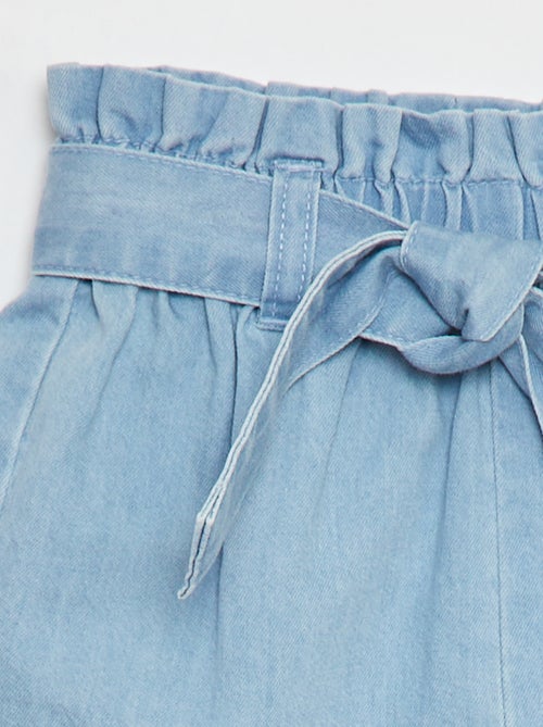 Short en coton esprit denim - Kiabi