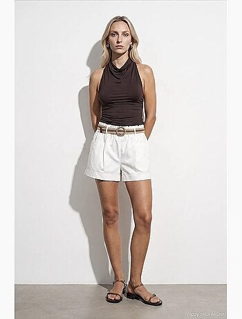 Short en coton et élasthanne dilvin