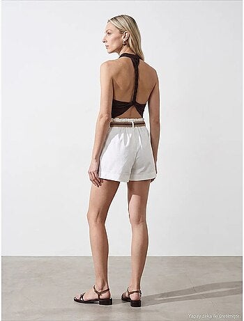 Short en coton et élasthanne dilvin