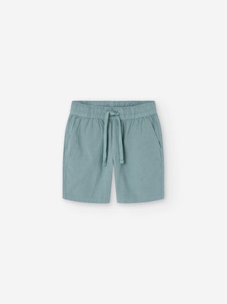 Short en Coton et Lin avec Cordon