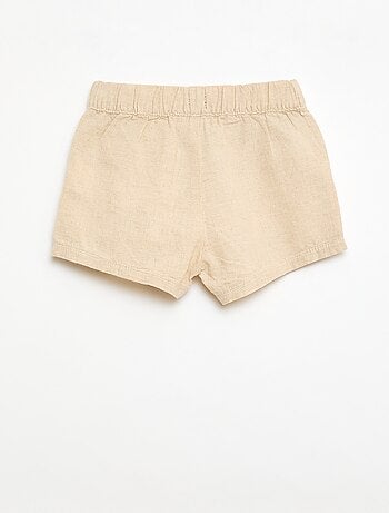 Short en coton et lin