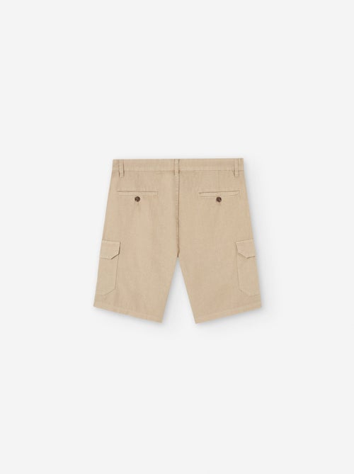 Short en Coton et Lin - Kiabi