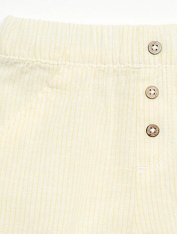 Short en coton et lin