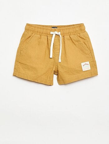 Short en coton et lin