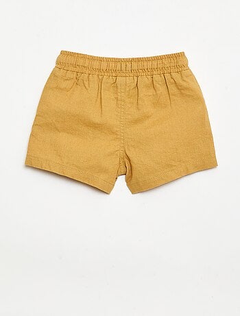 Short en coton et lin