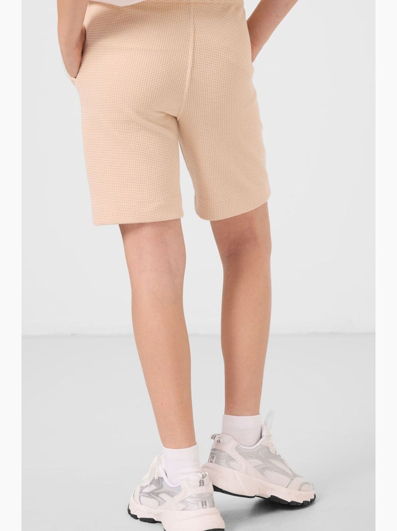 Short en coton et polyester tommy Noir Kaki - Kiabi