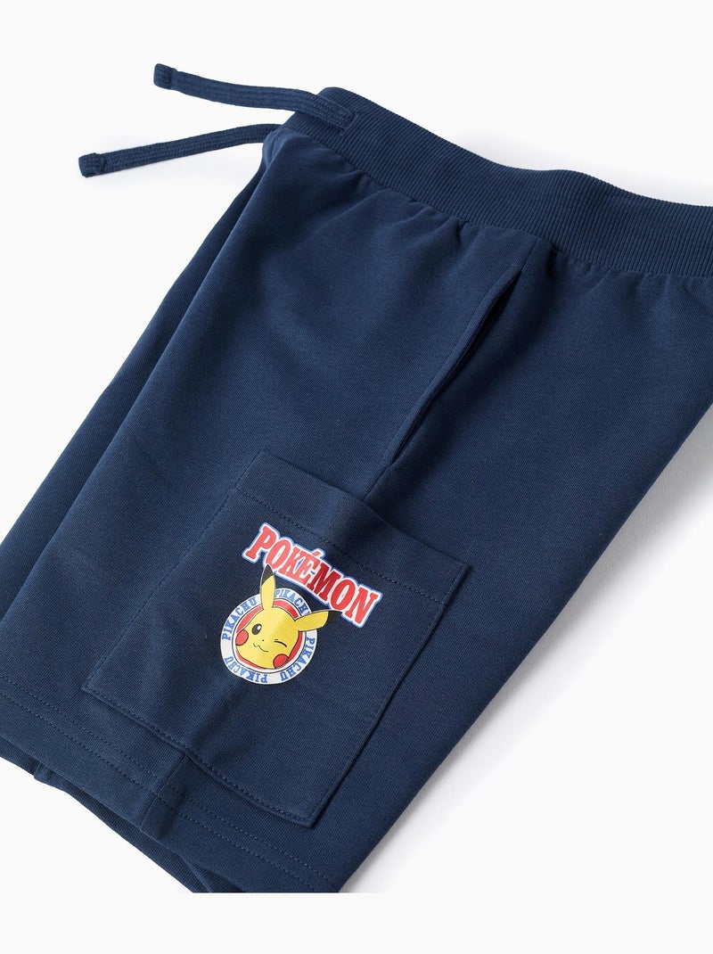 Short en Coton Pokémon Bleu foncé - Kiabi