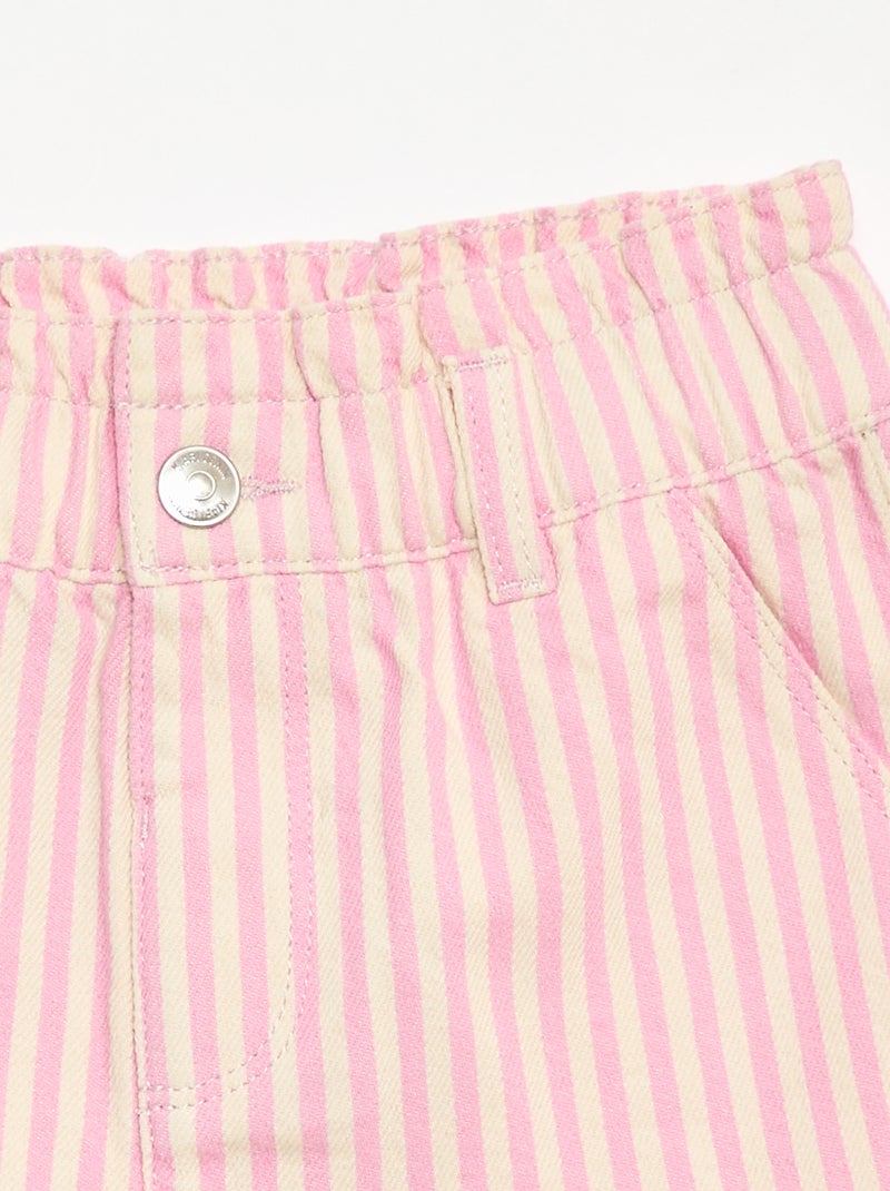 Short en coton Rose - Kiabi