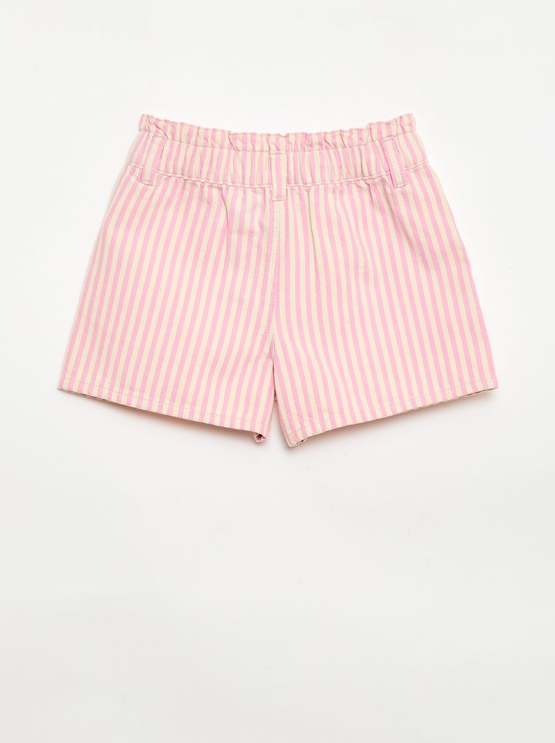 Short en coton Rose - Kiabi
