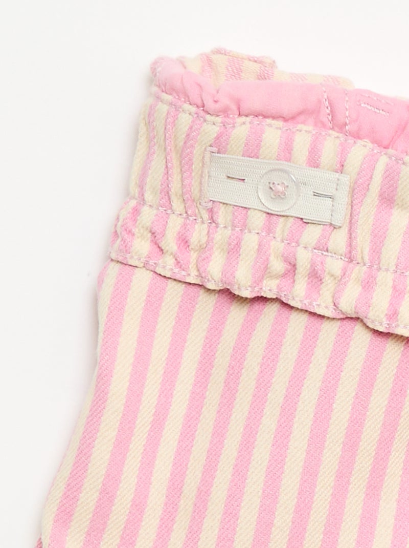 Short en coton Rose - Kiabi
