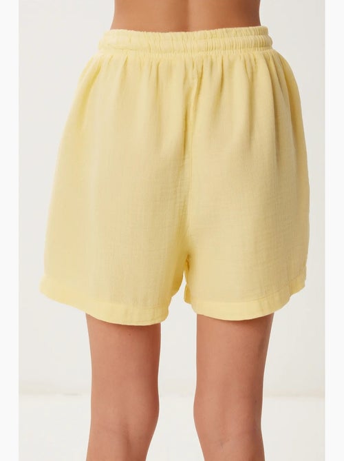 Short en coton taille haute et jambes larges istanbul - Kiabi Short en coton taille haute et jambes larges istanbul - Kiabi