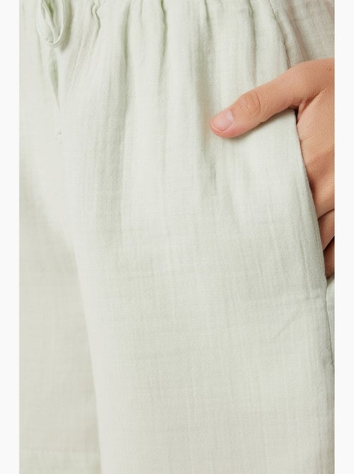 Short en coton taille haute et jambes larges istanbul - Kiabi Short en coton taille haute et jambes larges istanbul - Kiabi