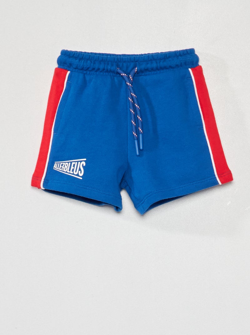 Short en coton tricolore - Allez Les Bleus Bleu - Kiabi