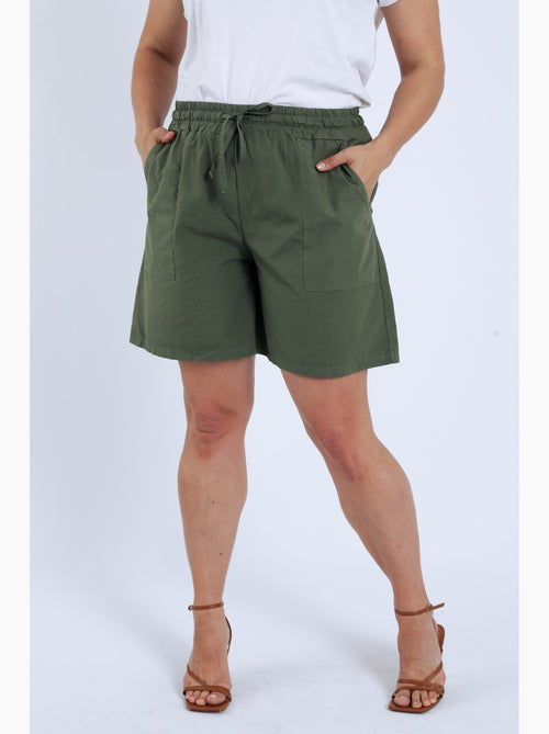 Short en coton uni PAPRIKA - Kiabi