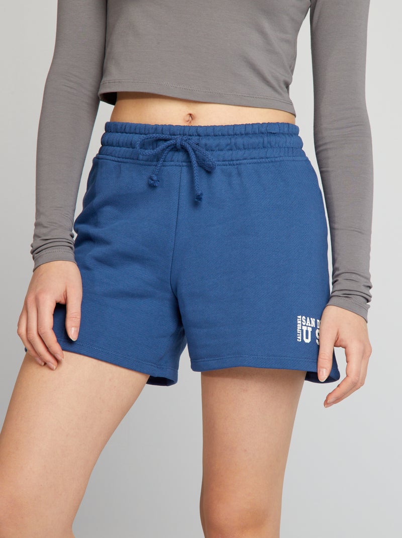 Short en coton USA Bleu marine - Kiabi