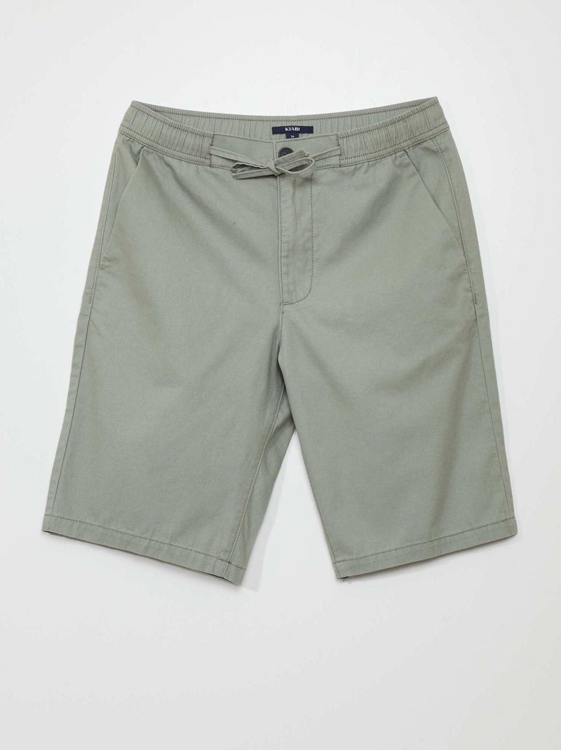 Short en coton Vert - Kiabi