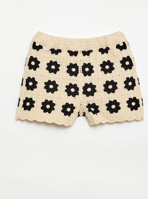 Short en crochet à motif - Kiabi