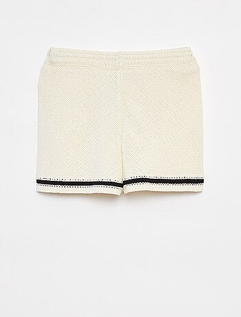 Short en crochet avec doublure