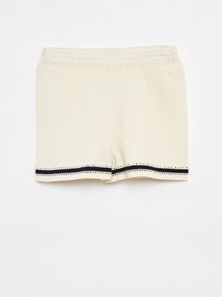 Short en crochet avec doublure
