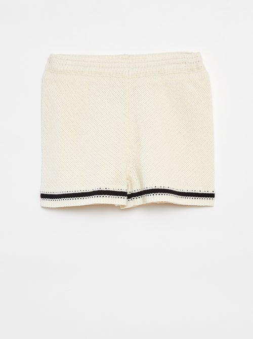 Short en crochet avec doublure - Kiabi